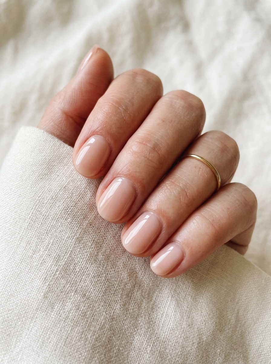 Shellac Nude Summer Nails